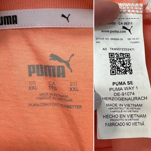 Puma Ultra Boyfriend T-Shirt Logo Athletic Boxy Workout Relaxed Fit Top Sz: XXL - Picture 6 of 6